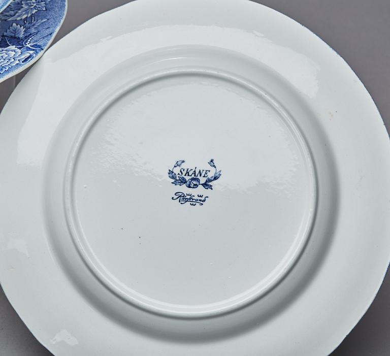 MATSERVIS, c:a 50 delar, flintgods, "Skåne", Rörstrand.