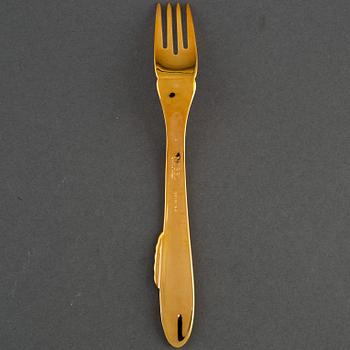 Seventeen 'Nobel' fish forks by Gunnar Cyrén for Gense.