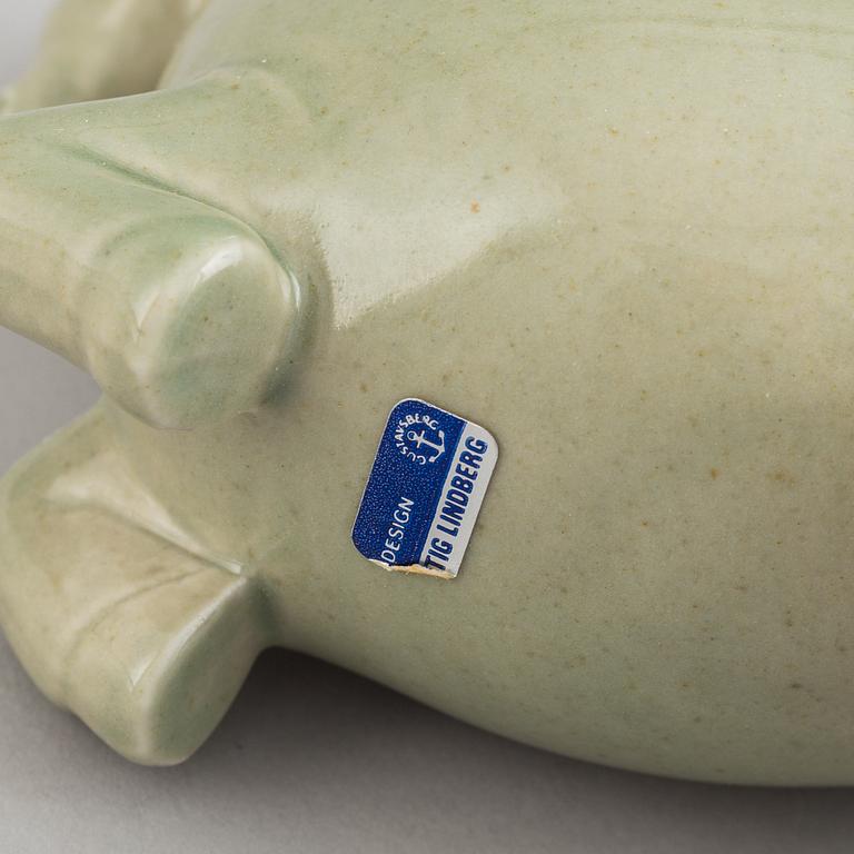 Stig Lindberg, figuriner, 2 st, stengods, Gustavsberg.