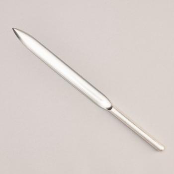 A sterling silver letter knife, mark of Rolf Lindståhl, Stockholm 2000.