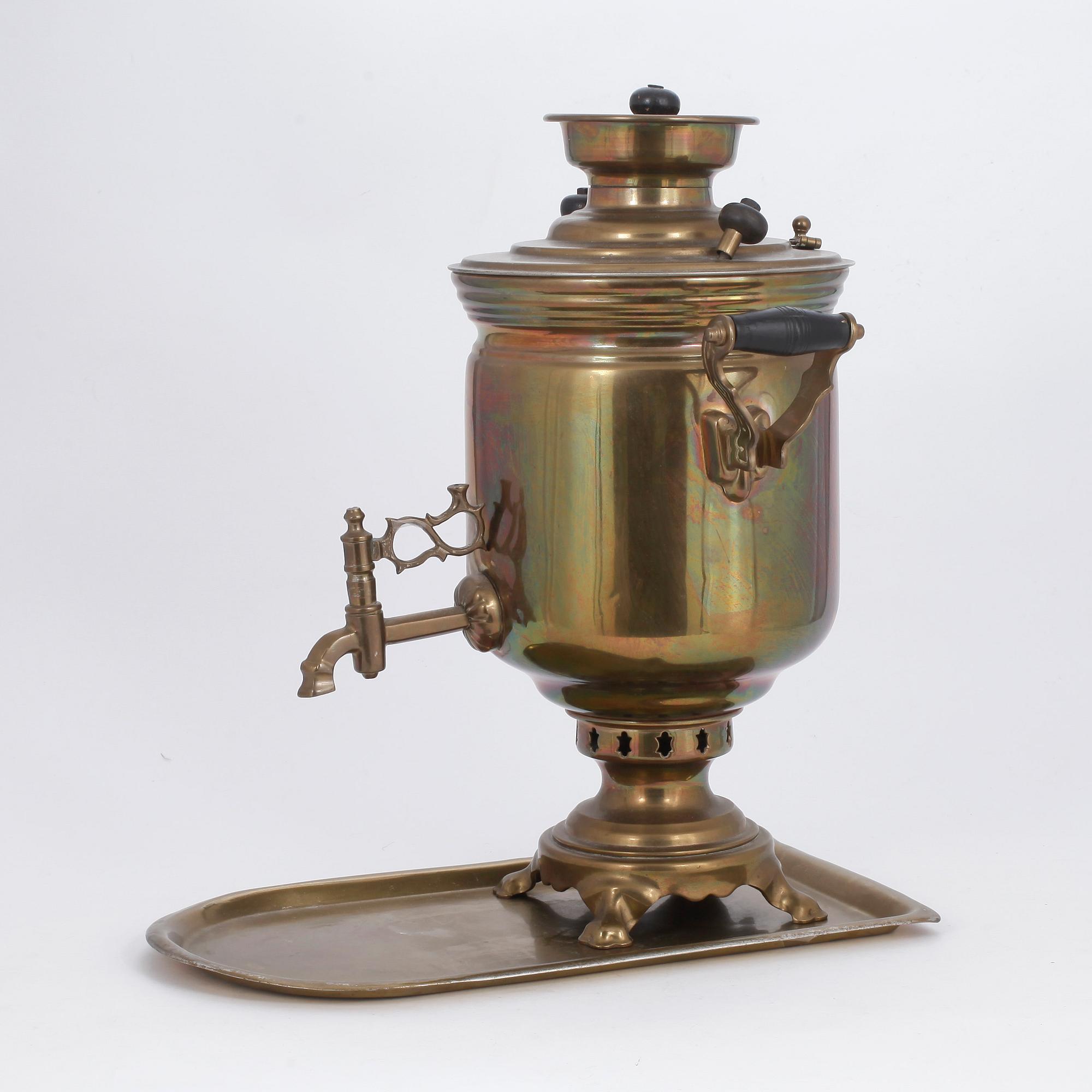 SAMOVAR, mässing, Ryssland, 1800-talets slut.