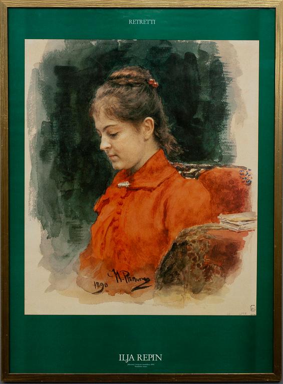 AFFISCHER, 2 st, Ilja Repin-utställning, Retretti.