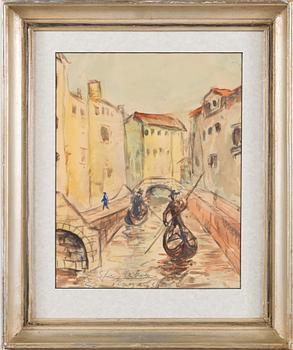 Armas Mikola, akvarell, signerad och daterad -54.