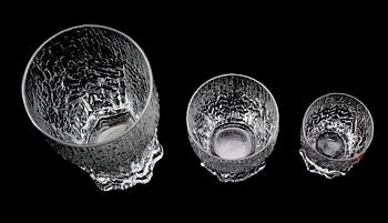 SERVISGLAS, 32 st, "Aslak", Tapio Wirkkala, Iittala.