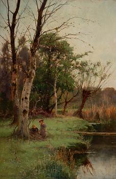 CRESWICK BOYDELL, oil on relined canvas, signed Creswick Boydell.