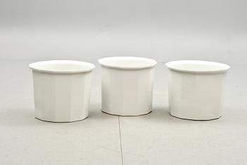 YTTERFODER, 3 st, porslin, "Oktavius", Karin Björquist, Gustavsberg.