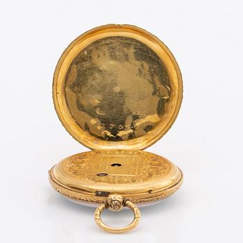 POCKETWATCH - ROBIN Á PARIS, France 1830's-40's, diam c 32 mm.