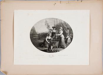 ETSNINGAR, 4 st, 1800-tal.