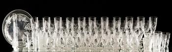 GLASSERVIS, 73 delar, "Savoy", Riihimäki, 1900-talets mitt.