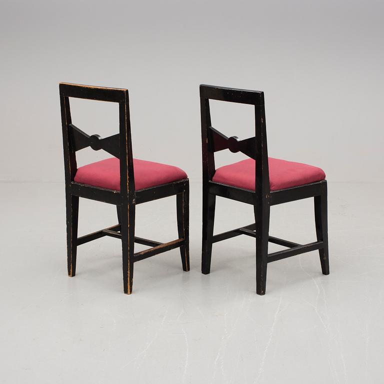 STOLAR, 6 st, allmoge, 1800-talets mitt.