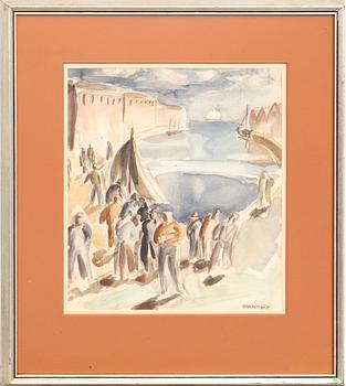 Ester Almqvist, "Hamnbild" från Kalmar.