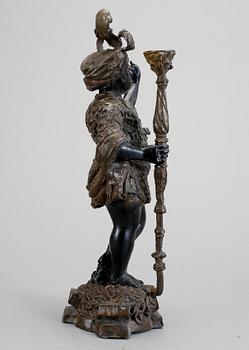 LJUSSTAKE, gjutjärn, 1800-tal.