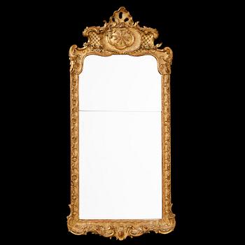A Swedish Rococco 18th century mirror.
