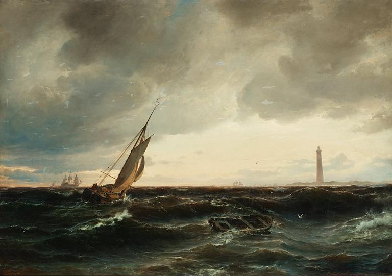Carl Fredrik Sörensen, Lighthouse off Denmark's coast.