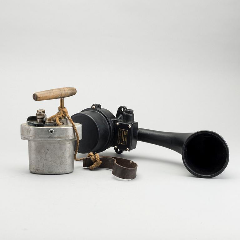 SIGNALHORN Carl Th. Malling samt GRUVDETONATOR SCHAFFLER & CO, 1900-talets första del.