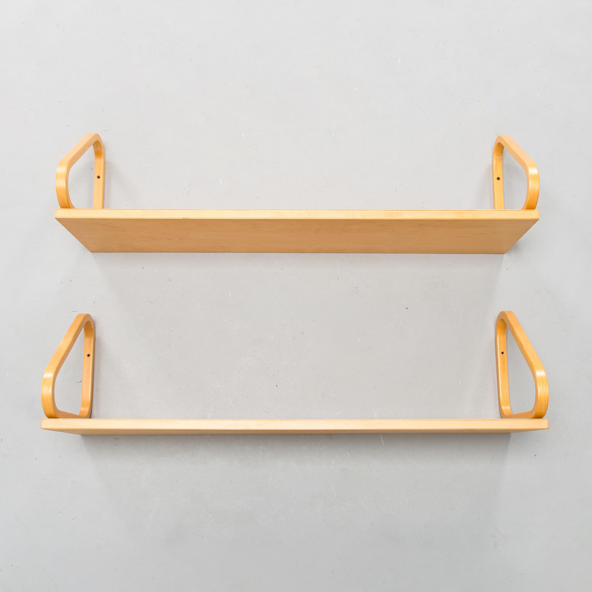 Alvar Aalto, hyllor, ett par, modell 112B, Artek, sent 1900-tal.