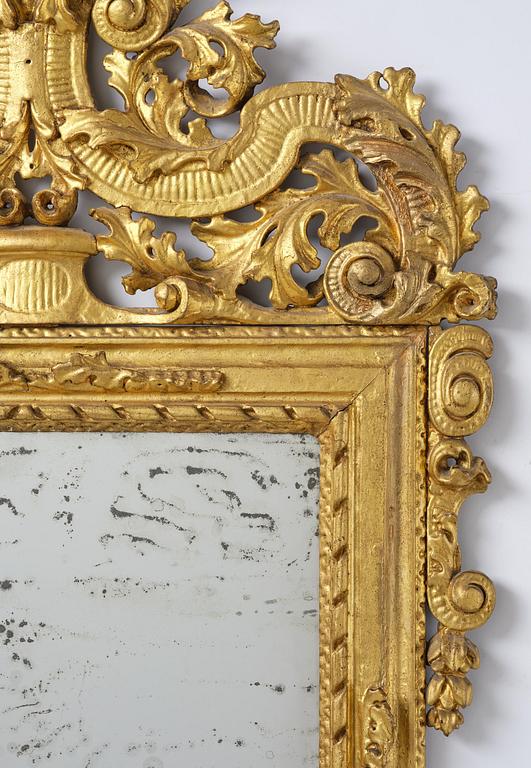 Spegel, av Burchard Precht (verksam i Stockholm 1674-1738), Karolinsk Barock.