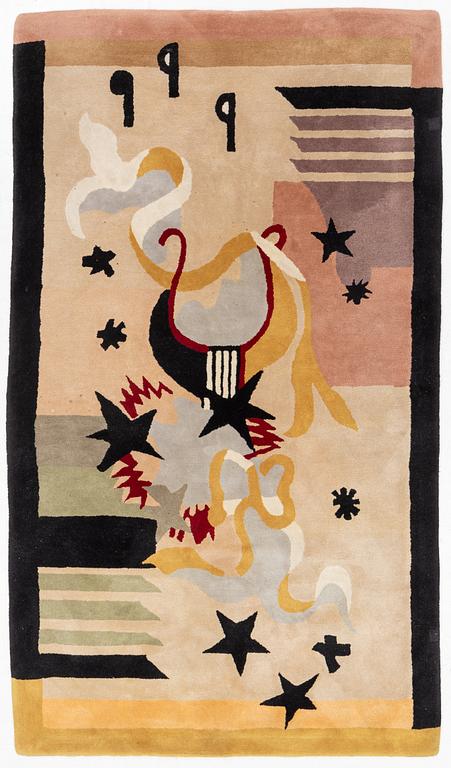 Rug, tufted, design attributed to Voldermar Boberman, 270 x 155 cm.
