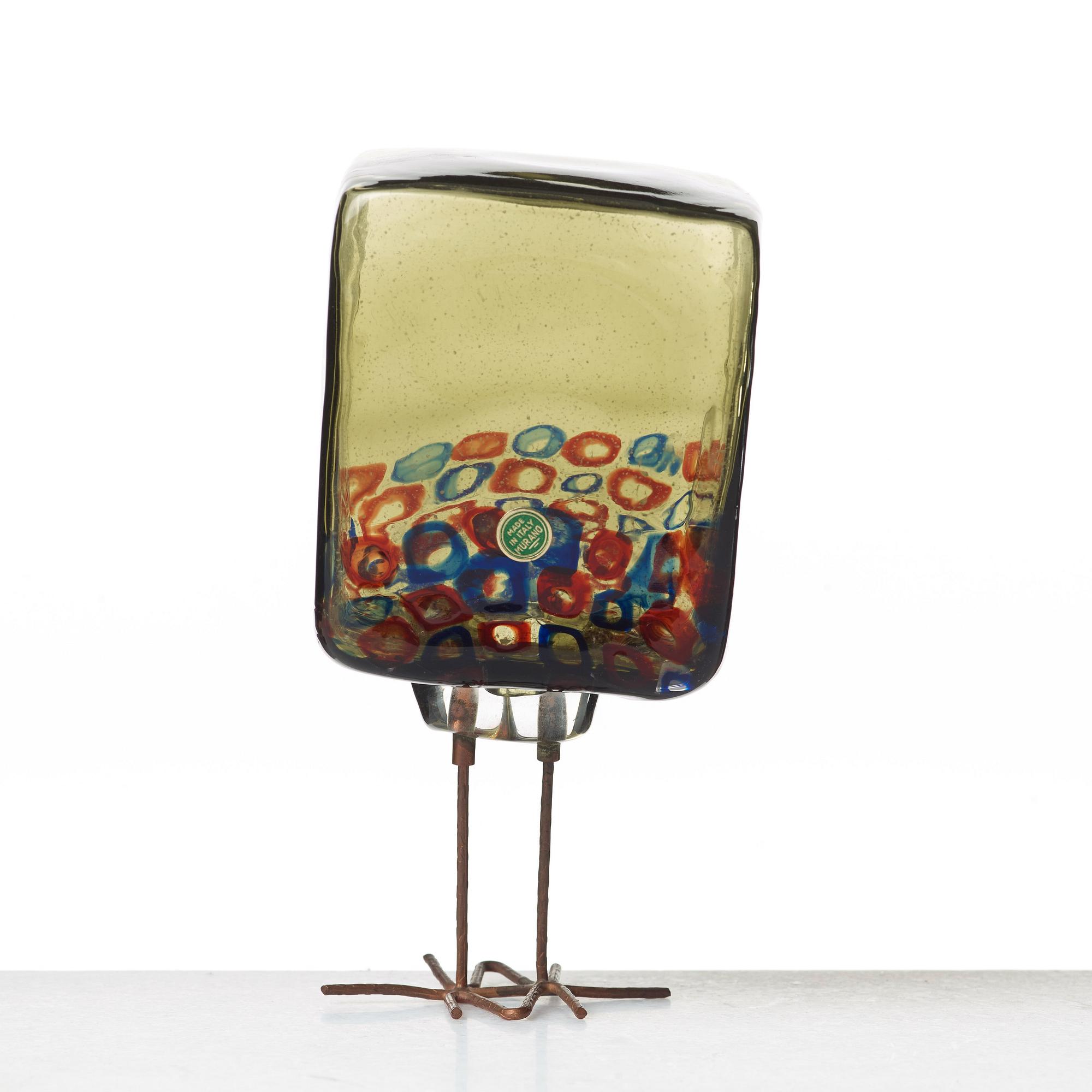 Alessandro Pianon, fågel, "Pulcino", Vistosi, Italien, 1960-tal, modell S191.