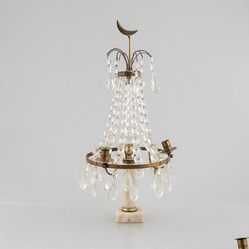 Bordslyster, 1800-tal. Sengustaviansk stil.