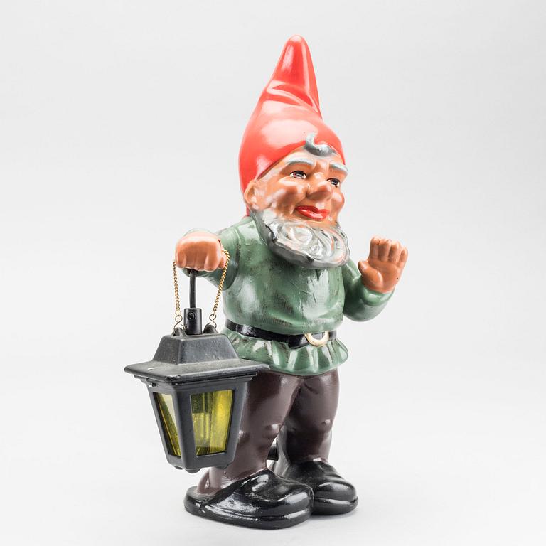 A ceramic gnome with lantern by Heissner, Germany, second half of the 20th century / turn of the century 2000.