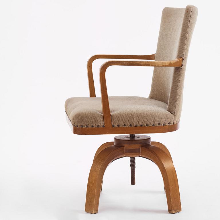 Axel Einar Hjorth, an "O.K." swivel chair, Nordiska Kompaniet, 1937.