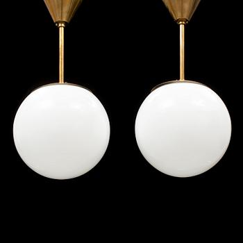 a pair of ceiling lamps from the second half of the 20th century.