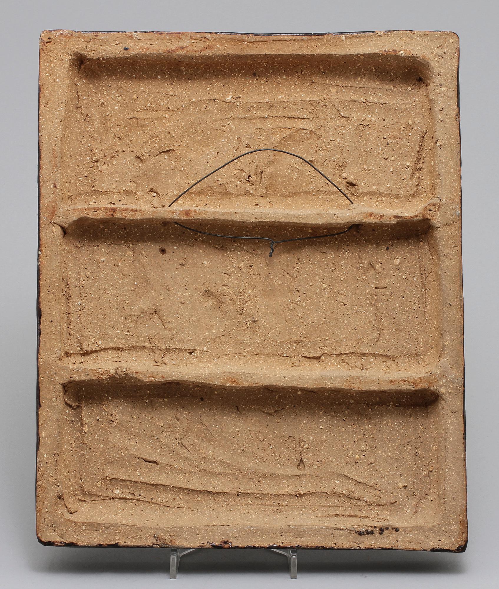 VÄGGRELIEF, stengods, Åke Holm, sign.