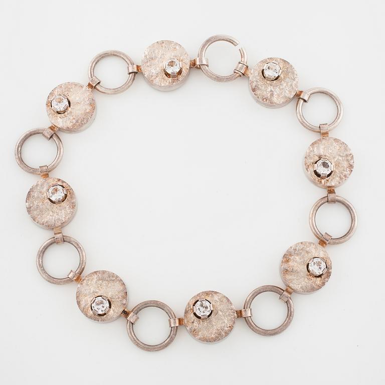 CESON, Göteborg, 1969, a faceted rock crystal necklace.