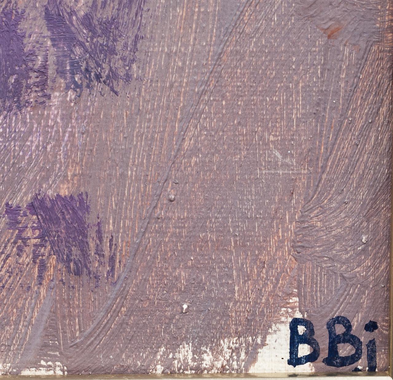 BENTE BJERREGAARD, olja på duk, monogram sign.