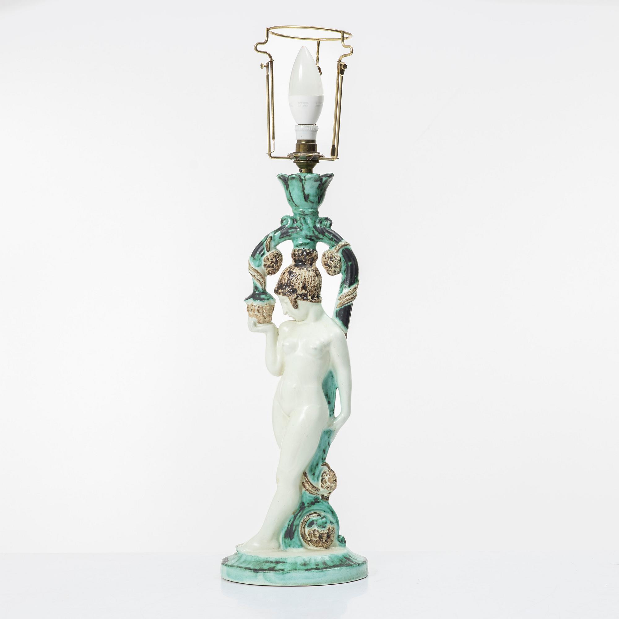 Table lamp, S:t Eriks Ceramic Factory, Uppsala, 1933-35.