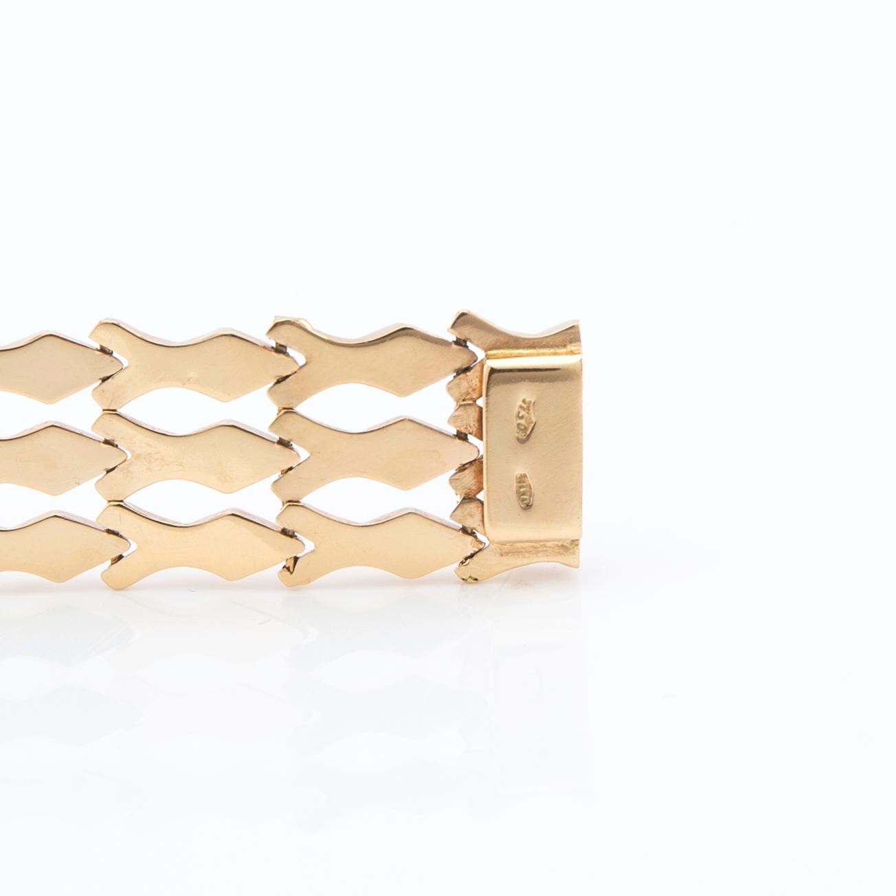 Bracelet 18K gold, Vicenza Italy.