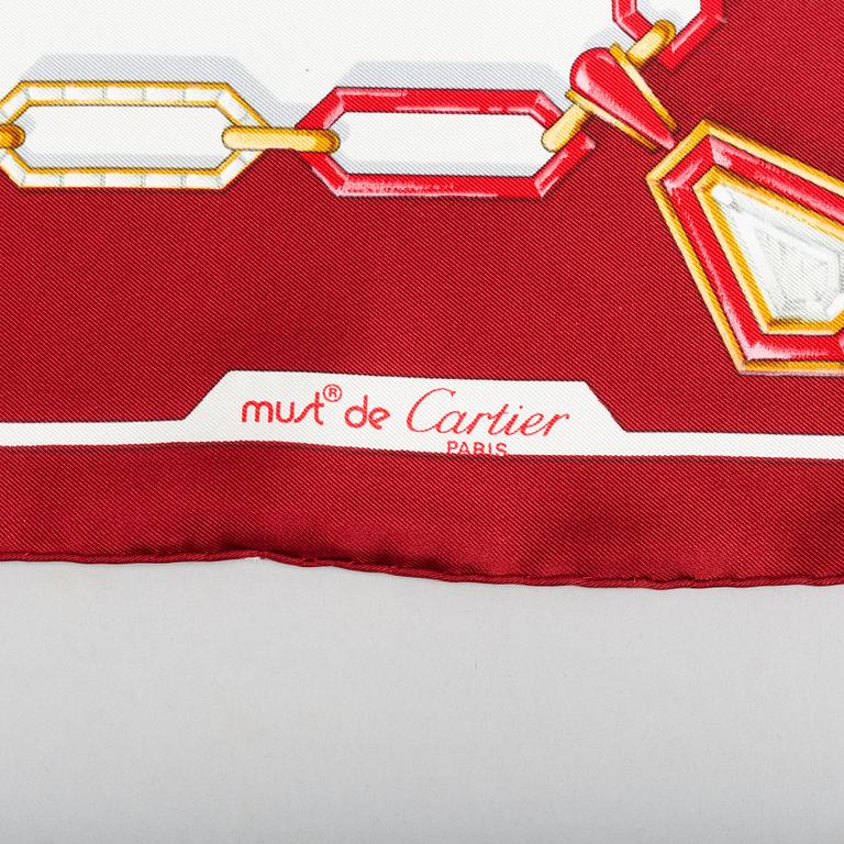 Cartier, a silk scarf.