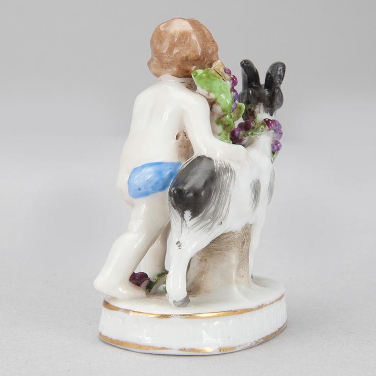 FIGURINER, 2 st, porslin, Mellaneuropa, troligen ca 1900.