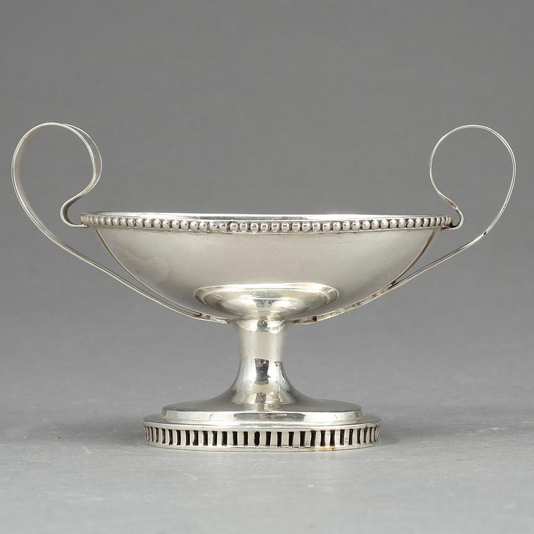 SALTKAR, silver, empire, 1840, Anders Theodor Barkman, Varberg, ca 60 gram.