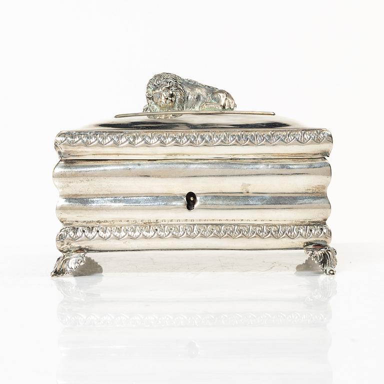 G.H. Adolph Reich, skrin, silver, empire, Berlin 1821-1841.