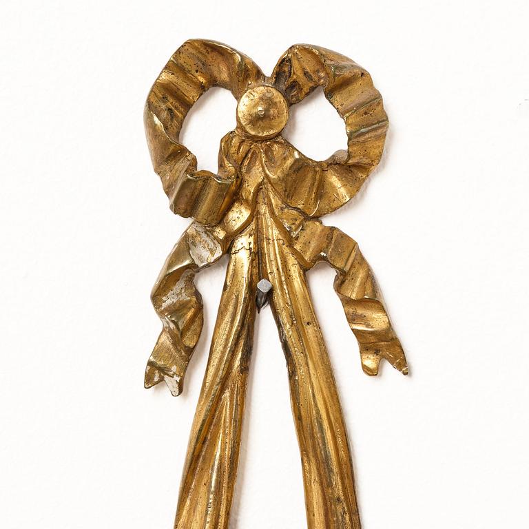 Appliquer, ett par, för tre ljus, Nordeuropa, sent 1700-tal, Louis XVI.