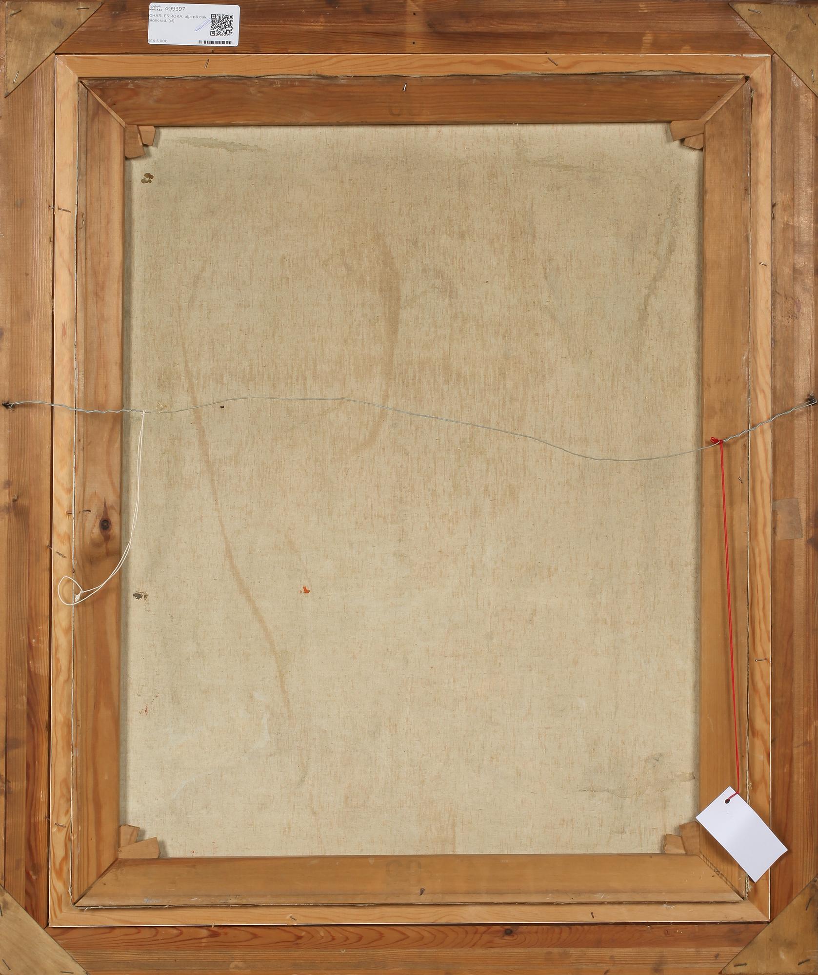 CHARLES ROKA, olja på duk, signerad.