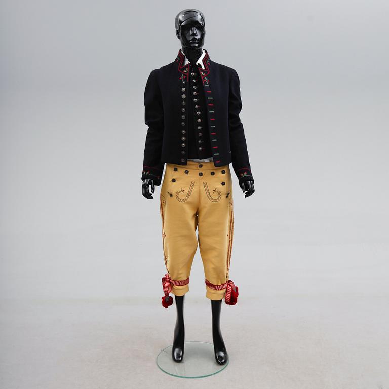 FOLKDRÄKT, sk festdräkt, Herrestads Härad, Skåne, 1920-tal.