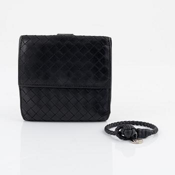 Bottega Veneta, a wallet and bracelet.
