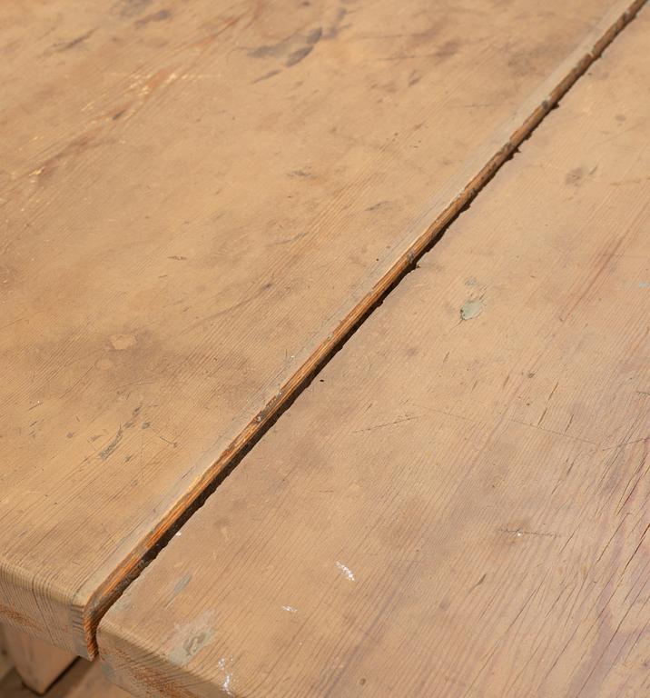 A wooden table 19th century.