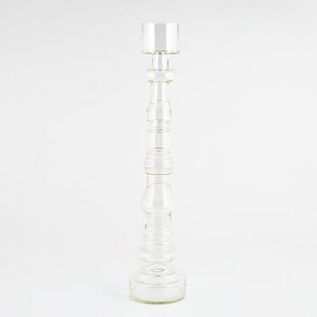 Oiva Toikka, a 'Lighthouse' glass vase/candlestick, signed Nuutajärvi Notsjö.