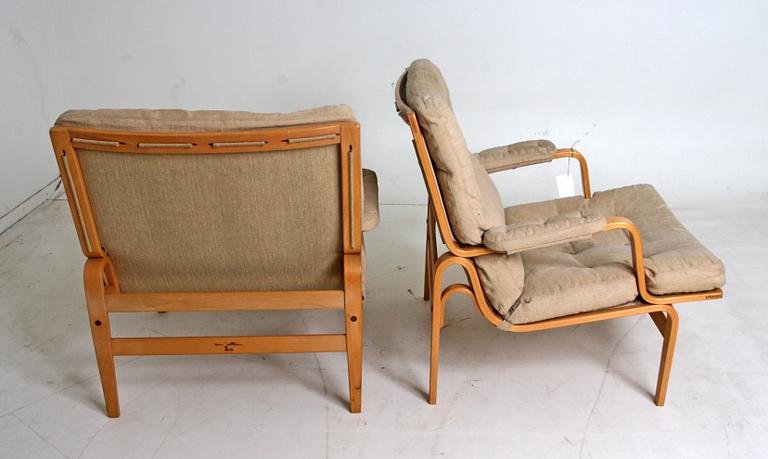 FÅTÖLJER, ett par, "Ingrid", Bruno Mathsson, DUX.