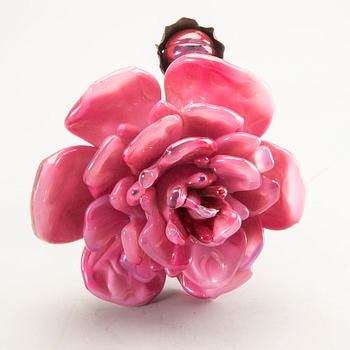 Elna Melusine Jolom, Elna Melusine Jolom, a glass and copper sculpture signed and dated 2010.