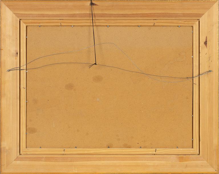 Lindorm Liljefors, olja på pannå, signerad Lindorm L.