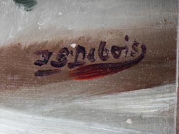 INGEBORG B DUBOIS, olja på duk, signerad.