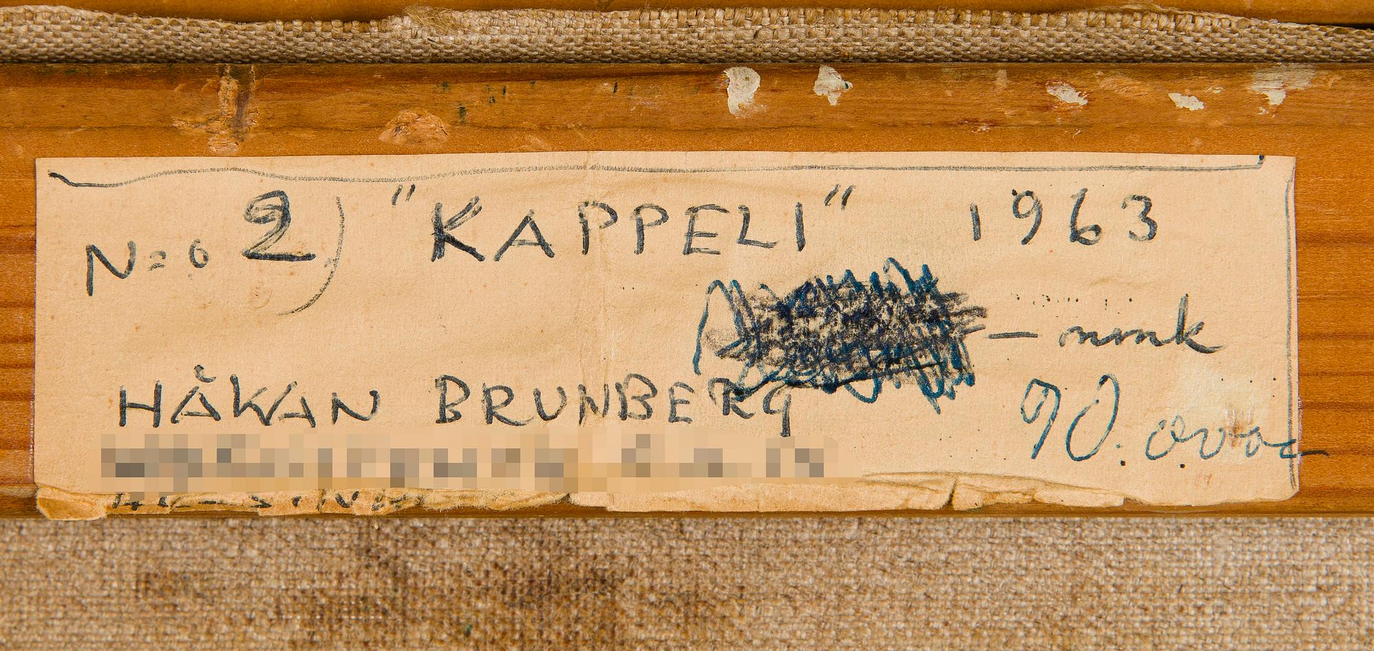 Håkan Brunberg, "Chapel".