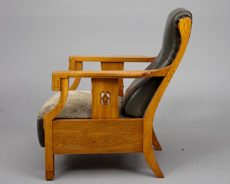 FÅTÖLJ, jugend, Finland 1900-talets början.