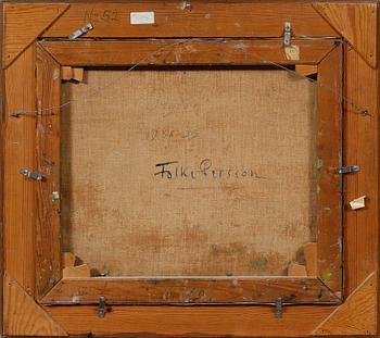 FOLKE PERSSON, olja på duk, signerad.