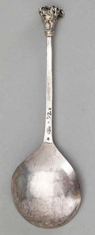 SUPSKED, silver, Nils Grubb, Hudiksvall 1787. Vikt ca 35 gram.